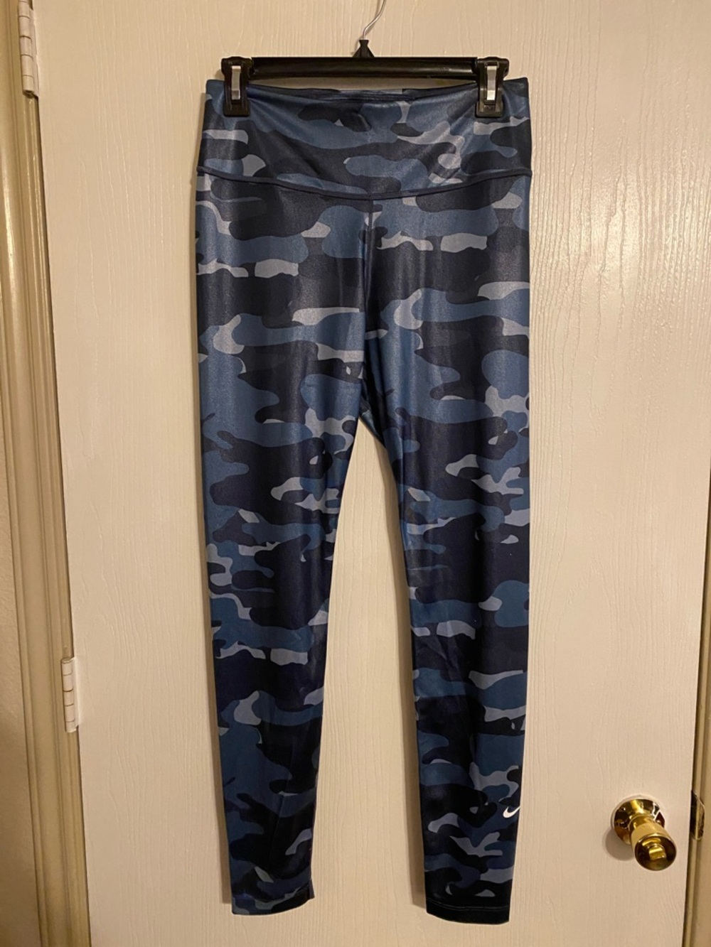Nike Blue Camo High-Waist Leggings